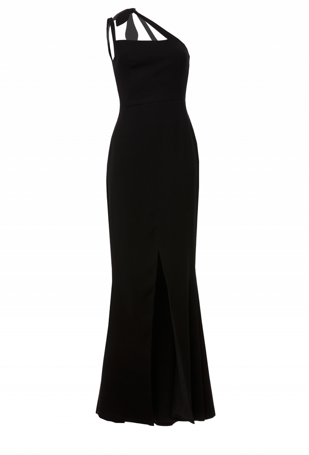 Вечернее платье в пол с ассиметричными лямкам 50-19SS