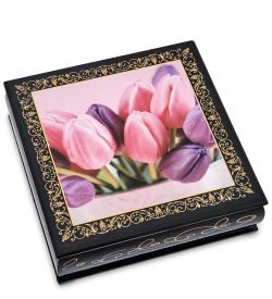 Народные промыслы ШК-11/ 7-J Шкатулка в технике декупаж (16х16х5)