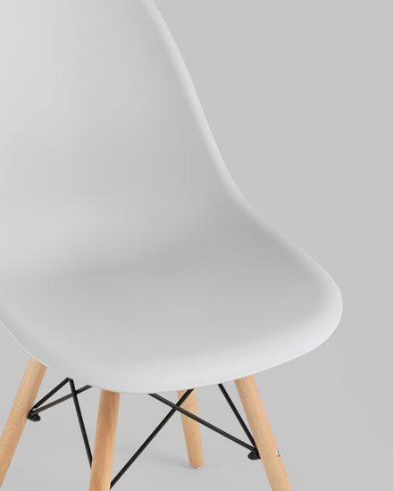 Стул Eames Style DSW светло-серый x4 (разборный каркас)