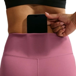 Леггинсы Nike One Seamless Front High Waisted Full Length - pink smoke/white