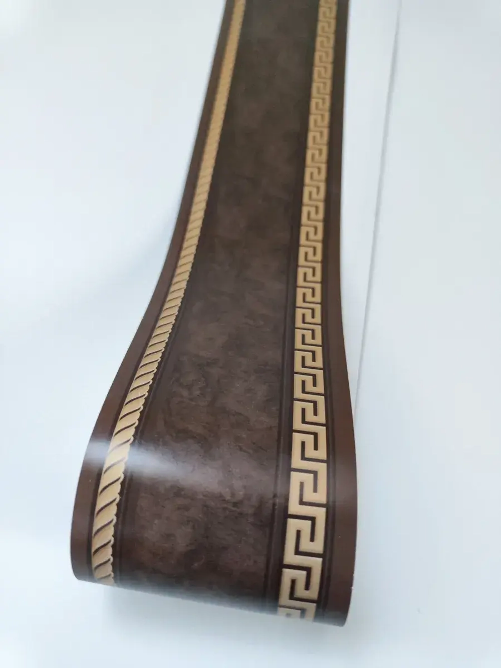 Бордюр для обоев бумажный 4 см окантовка лента коричневый