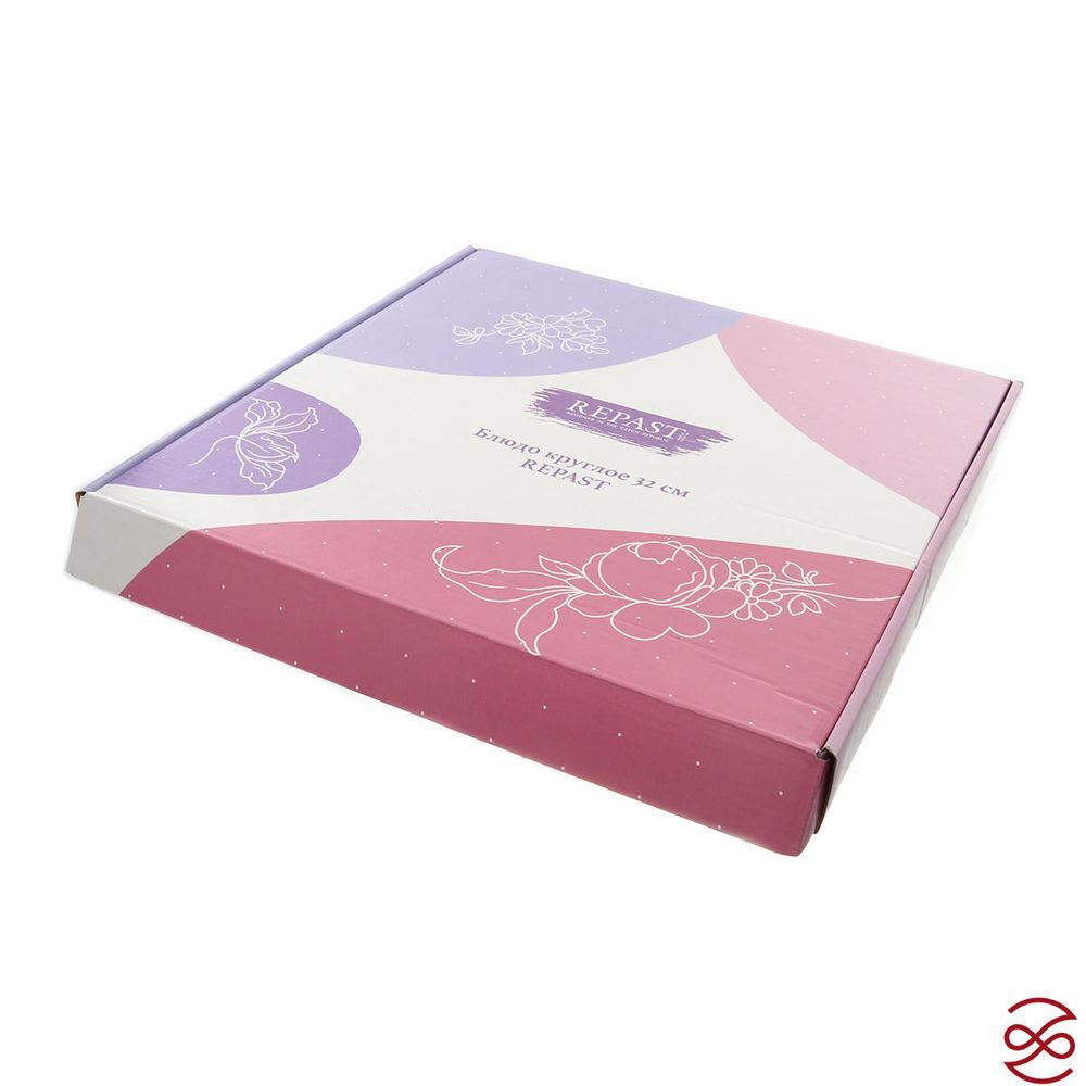 Блюдо круглое Repast Серебряная сетка 32 см