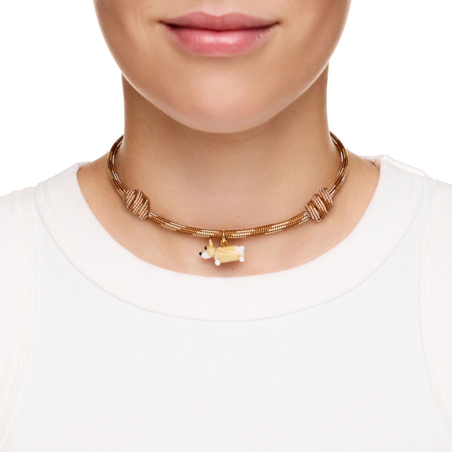 Колье Knitted Cutie Necklace - Corgi