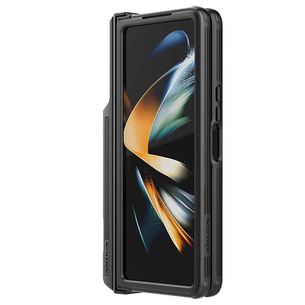 Чехол с держателем для S Pen на Samsung Galaxy Z Fold 4 5G от Nillkin, серия CamShield Pro Case, с сдвижной крышкой для камеры