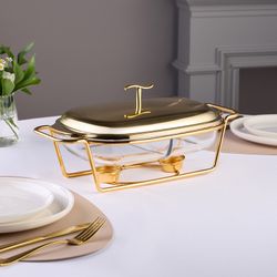 МАРМИТ AGNESS ПРЯМОУГ 2 ОТСЕКА GOLD 2,45L