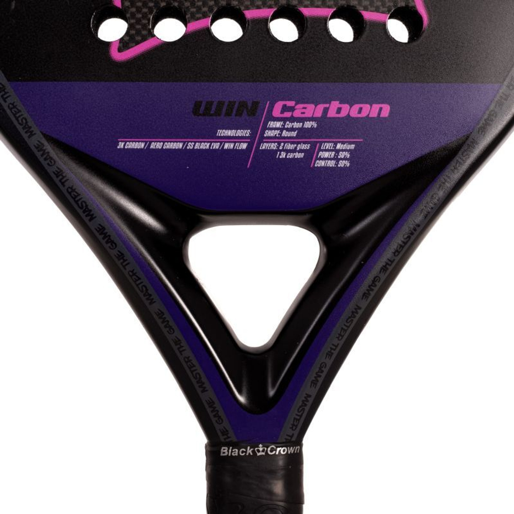 Ракетка для падел тенниса Black Crown Win Carbon