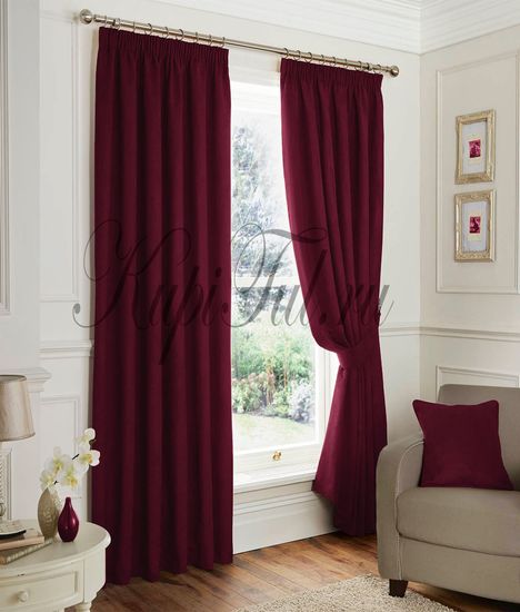 Длинные шторы. Mild (Бордовый)