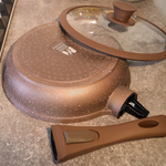 Сковорода 22см Венеция со съемной ручкой и стеклянной крышкой