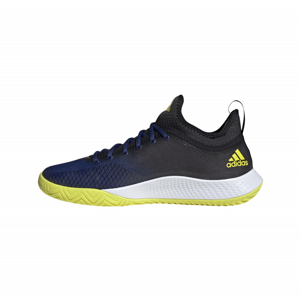 Мужские кроссовки теннисные Adidas Defiant Generation M - victory blue/cloud white/acid yellow