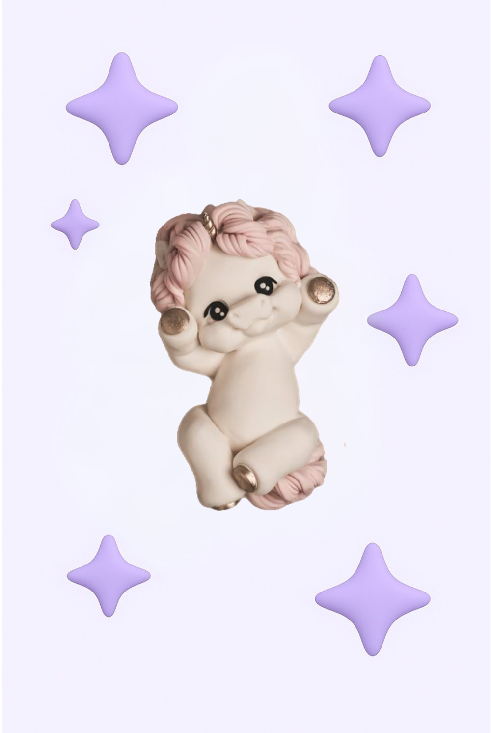 Шоколадная фигурка Единорог мини, 3*4*5,5 см/3*5,5*2,5 см
