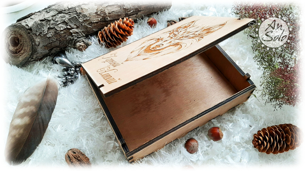 Шкатулка книжка "Волк"