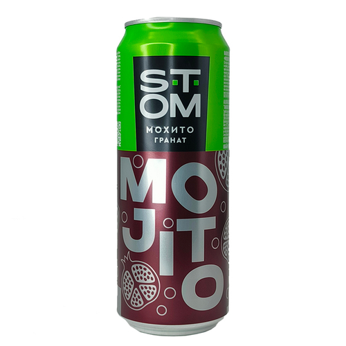 Мохито Стом Гранат с газом 0,45л ж/б