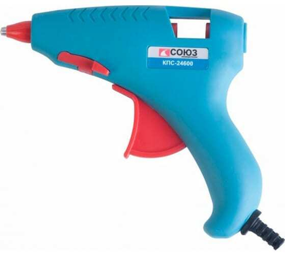 ПИСТОЛЕТ КЛЕЕВОЙ СОЮЗ 160ВТ 2 СТЕРЖНЯ В КОМПЛ БЛИСТЕР КПС-24600
