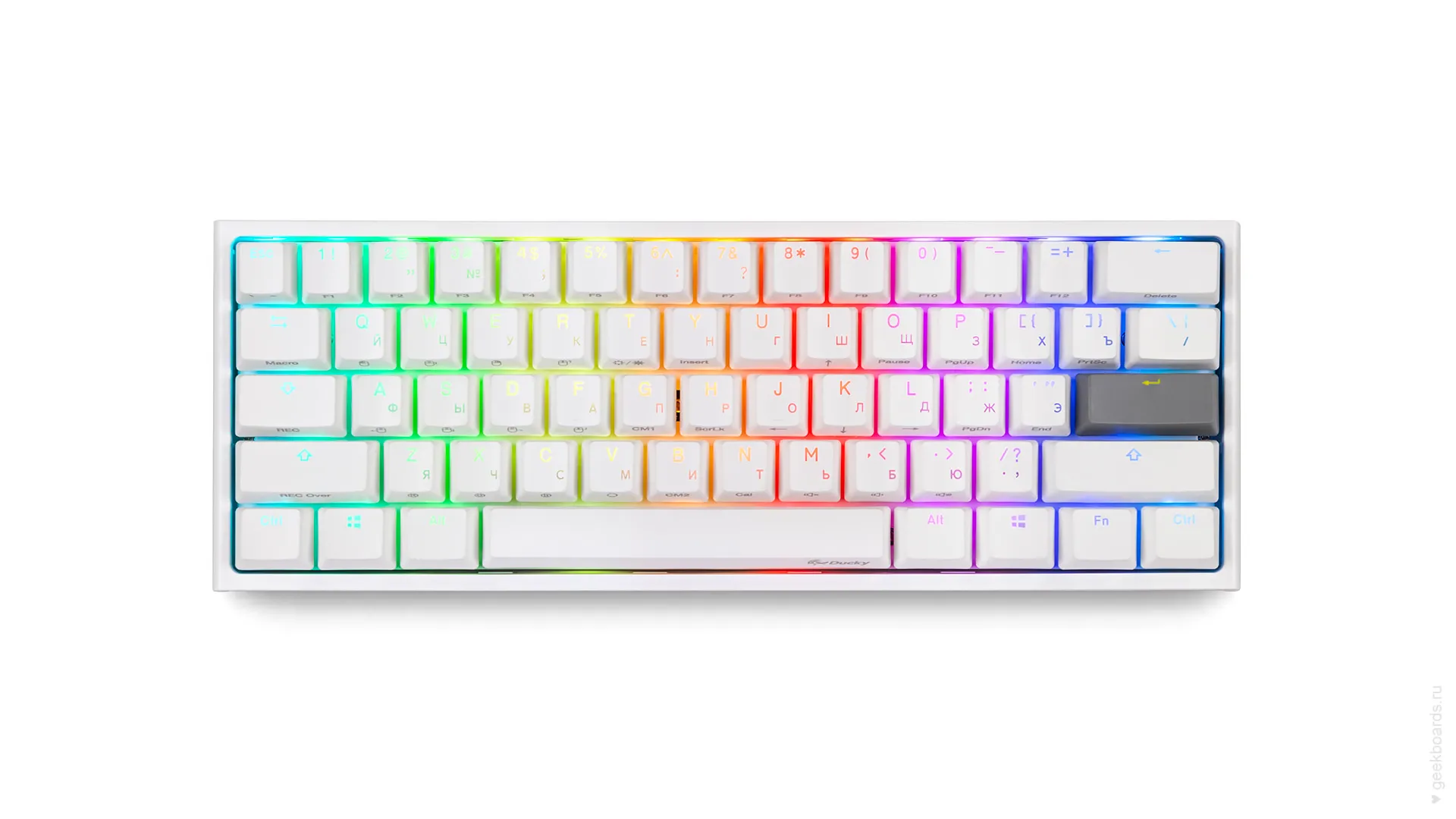 Ducky One 2 Mini RGB White купить с доставкой | Geekboards