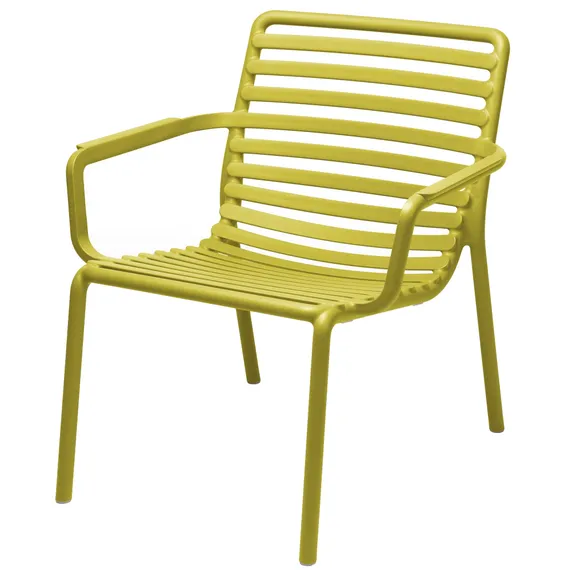 Уличное пластиковое кресло Doga Relax грушевого цвета | Nardi | Италия