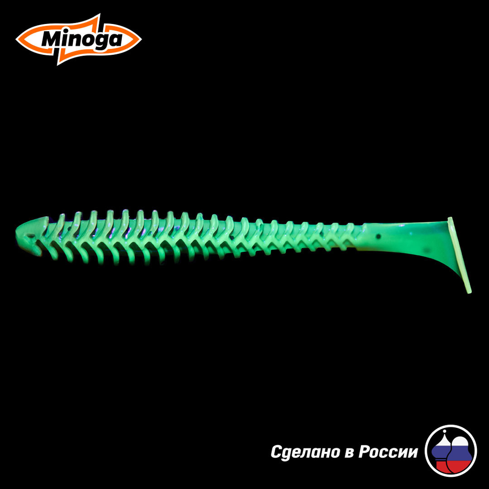 Силиконовая приманка "Minoga" ACTION 4,0"(6шт) 100мм, 3,8 гр, цвет 226