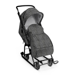 Санки-коляска "Наши Детки 3-1К" синий со звездочками