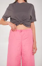 Брюки Alexandra Talalay стёганые AT019 розовато-лиловые