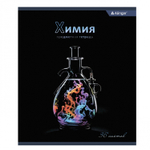 Тетрадь предметная 36л. А5 "Химия", клетка, со справочным материалом, скрепка, мелованный картон (стандарт), блок офсет, Alingar "Bright"