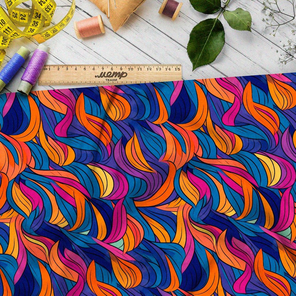 Ткань Ниагара Софт волшебные рисунки фантазии