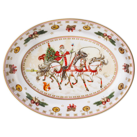 БЛЮДО LEFARD "ТРОЙКА" ОВАЛЬНОЕ 25*19,5*4,5 СМ БЕЛОЕ (КОР=18ШТ.)