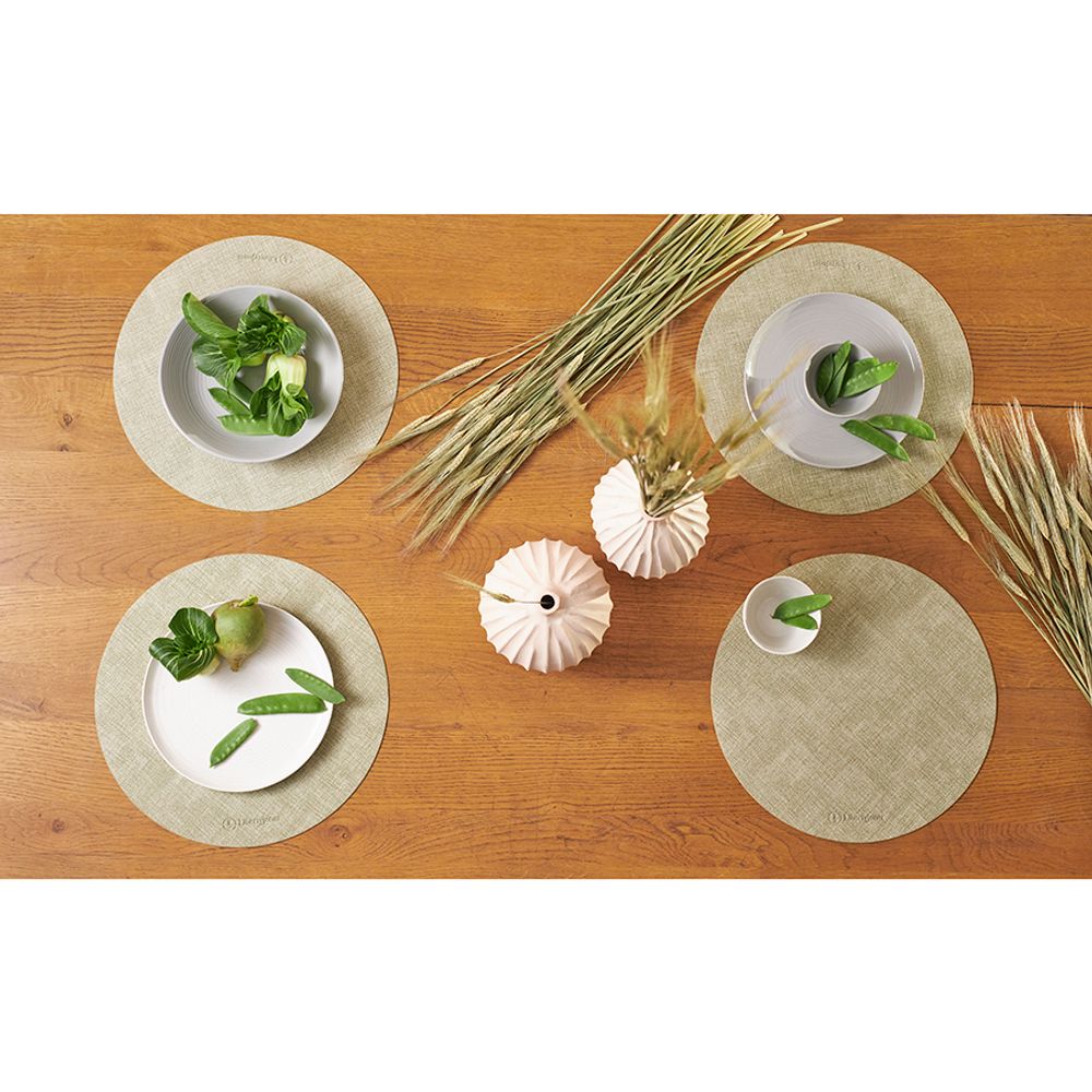 Набор из 2-х сервировочных салфеток Leanera, Ø35 см, мятные