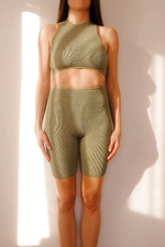 Шорты женские фисташковый