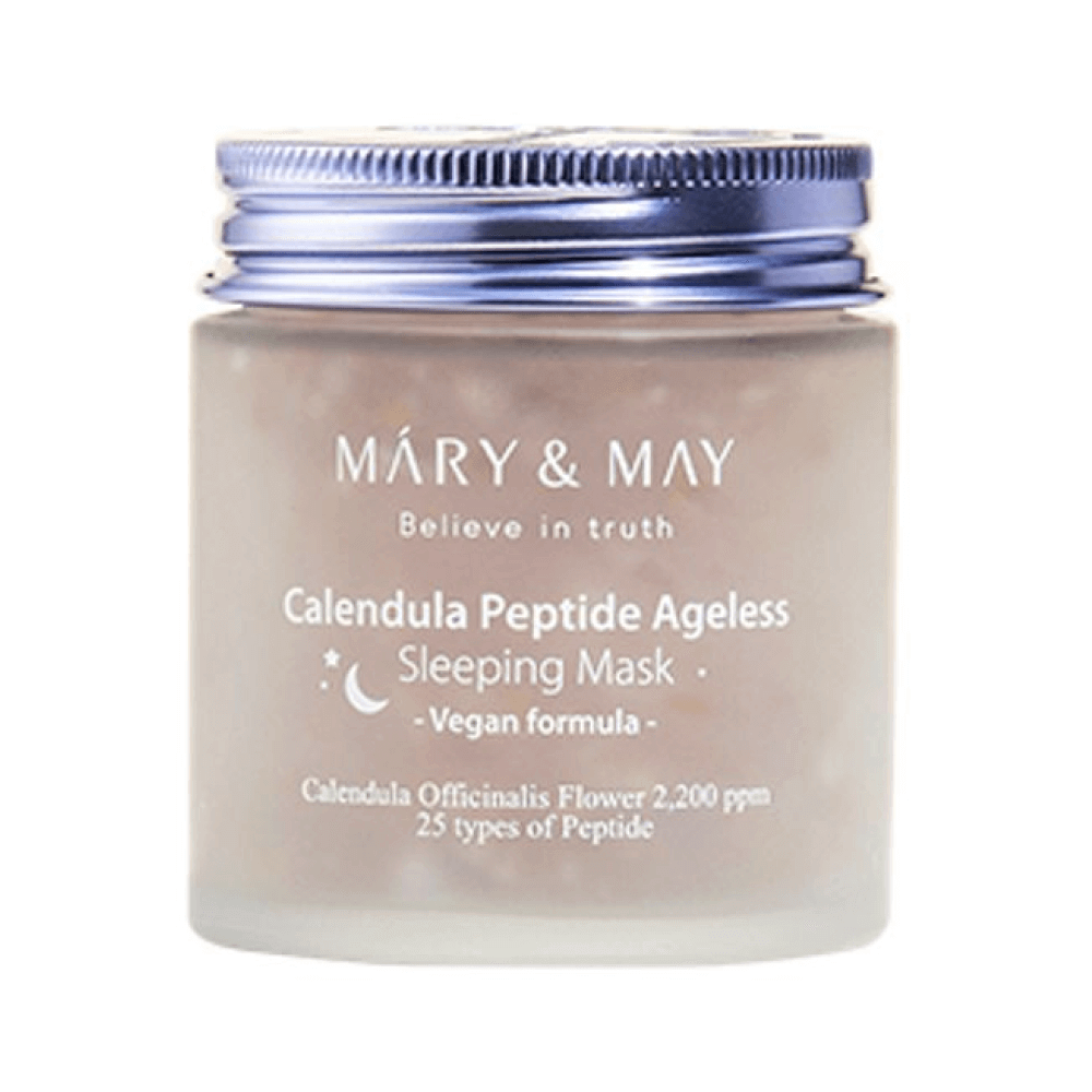 Mary&May  Ночная антивозрастная маска с экстрактом календулы и пептидами Calendula Peptide Ageless Sleeping Mask