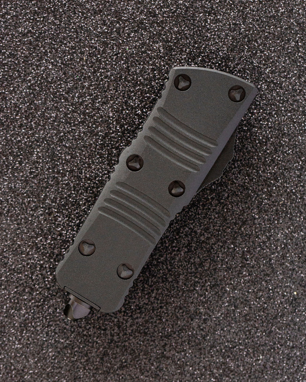 Автоматический складной нож SteelBro Mini Troodon Black Tanto 240-1T (черный-черный) фронталка/выкидуха