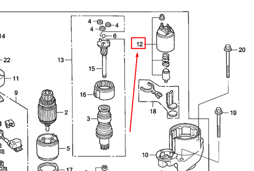 31240-ZY3-003 SWITCH ASSY, MAGNET