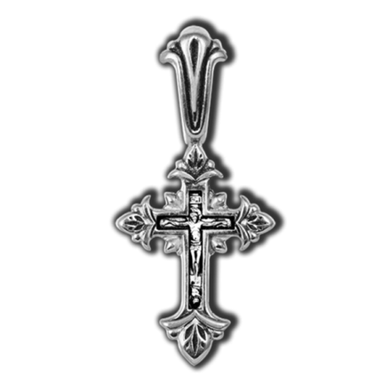 Крестик для младенца из серебра 925 пробы.