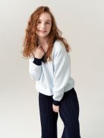 Джемпер для девочки AT954 небесно-голубой
