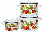 Набор кастрюль "Вишня ягоды"