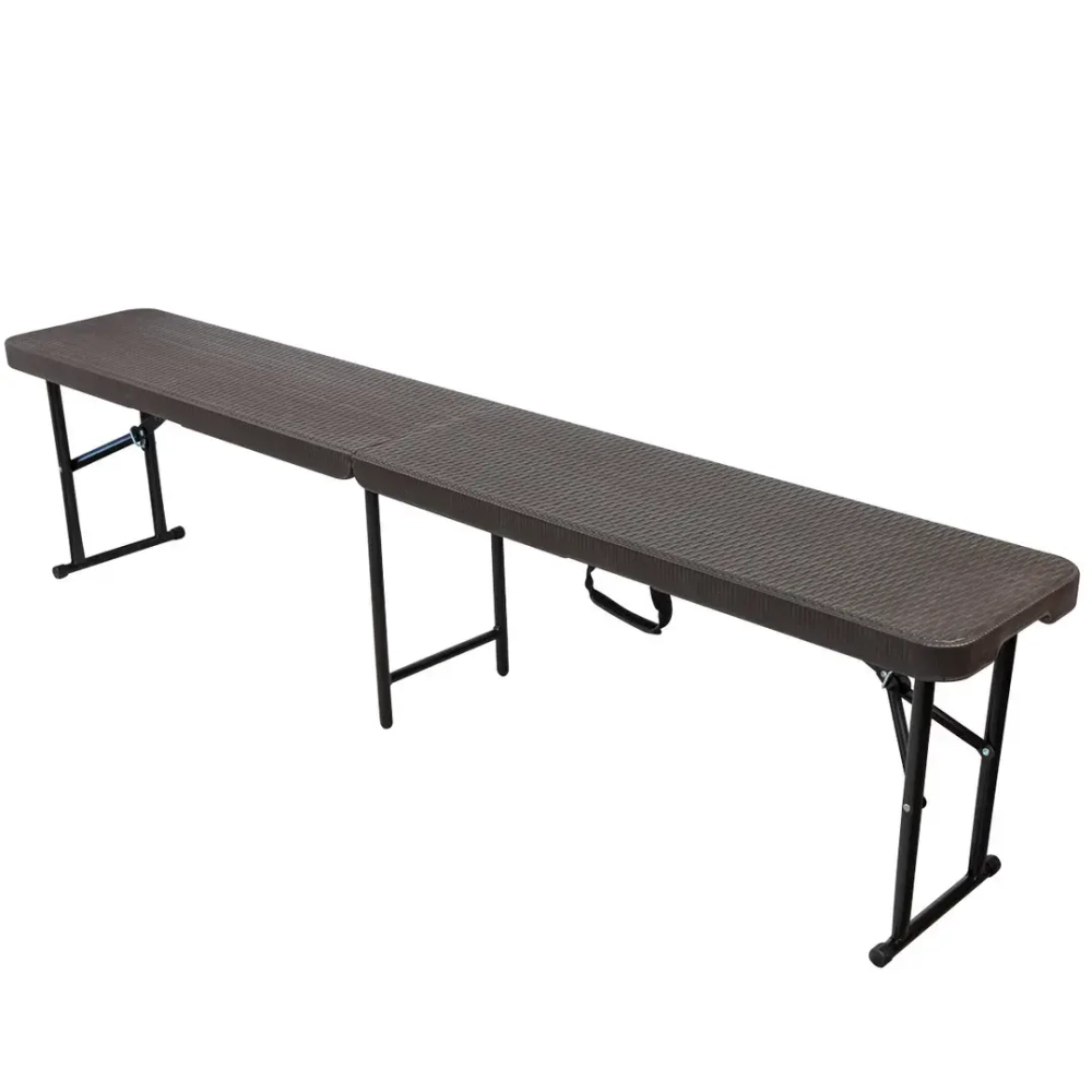 Стул складной переносной (материал HDPE, 183х30х43см,коричневый) WMC TOOLS WMC-SN180B