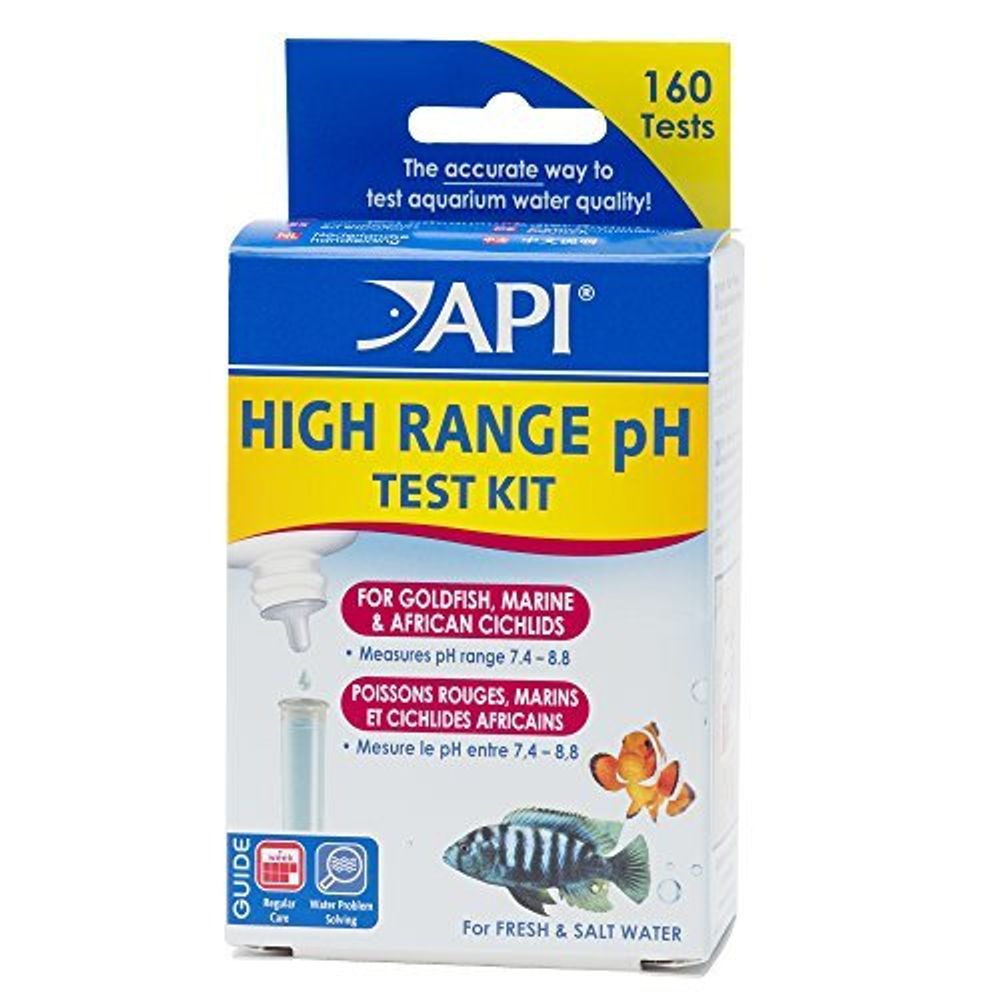 Набор API Hige Range рН Тест Кит - для измерения уровня pH в пресной и морской воде