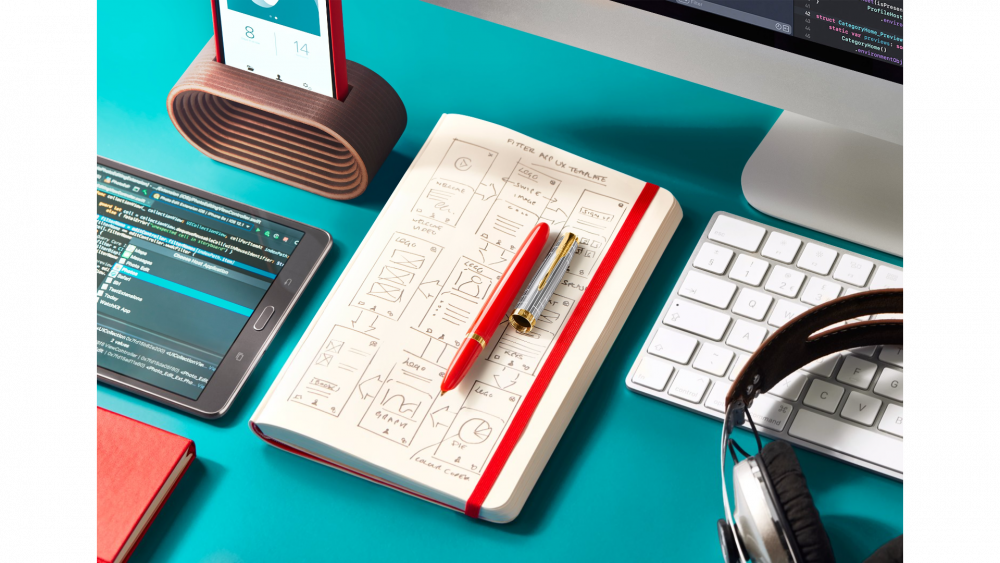 Перьевая ручка Parker 51 Premium Red GT, перо:M/F чернила:Black,Blue, в подарочной упаковке.