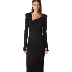 Платье с вырезом из джерси