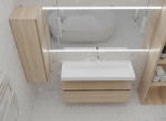 Тумба с раковиной Armadi Art Flat 120 светлый дуб