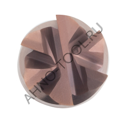 Фреза твердосплавная  16мм (L=150, l=65, хв=16) Z6 45° по стали, нерж., чугуну BRGM-6EL-D16.0 HRC55