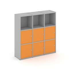 Locker plus Комплект №3 LK.K-003 Серый/Оранжевый 1188*350*1203