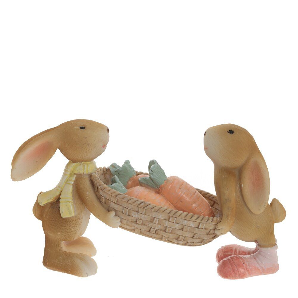GAEM Фигурка декоративная "Зайцы", L13 W5 H7 см