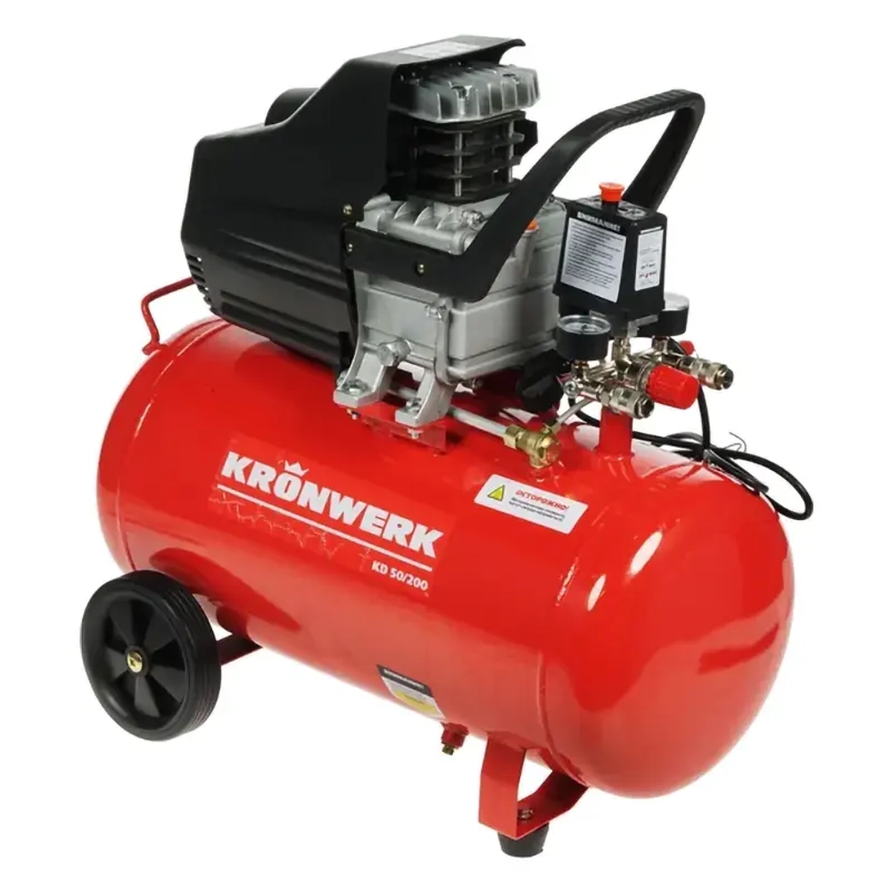 Kronwerk KD 50 200 воздушный компрессор 1,5 кВт, 50 л 58043