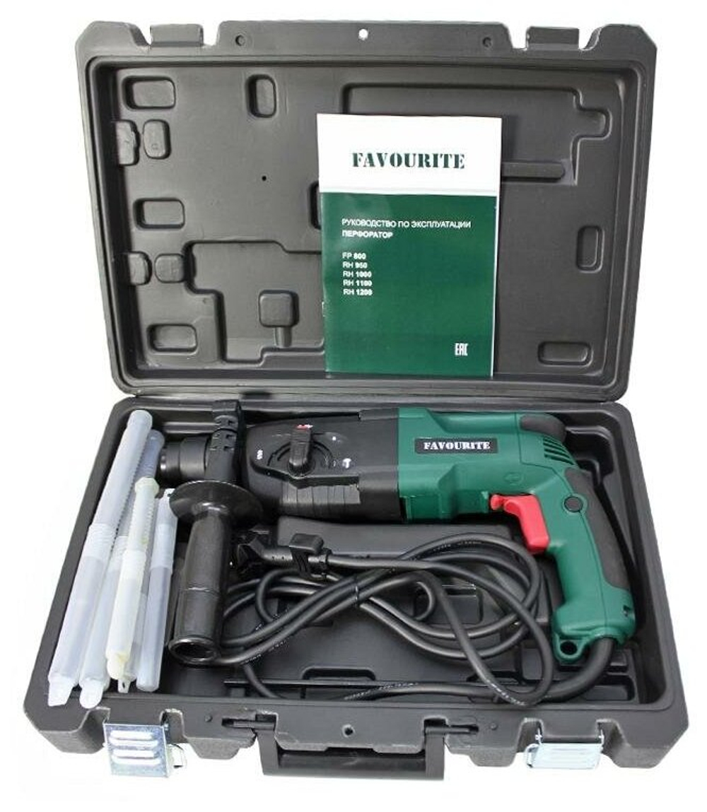 Перфоратор FAVOURITE RH-950 950Вт 3 реж SDS+, 3,2Дж 0-4500уд/мин 0-1100об/мин