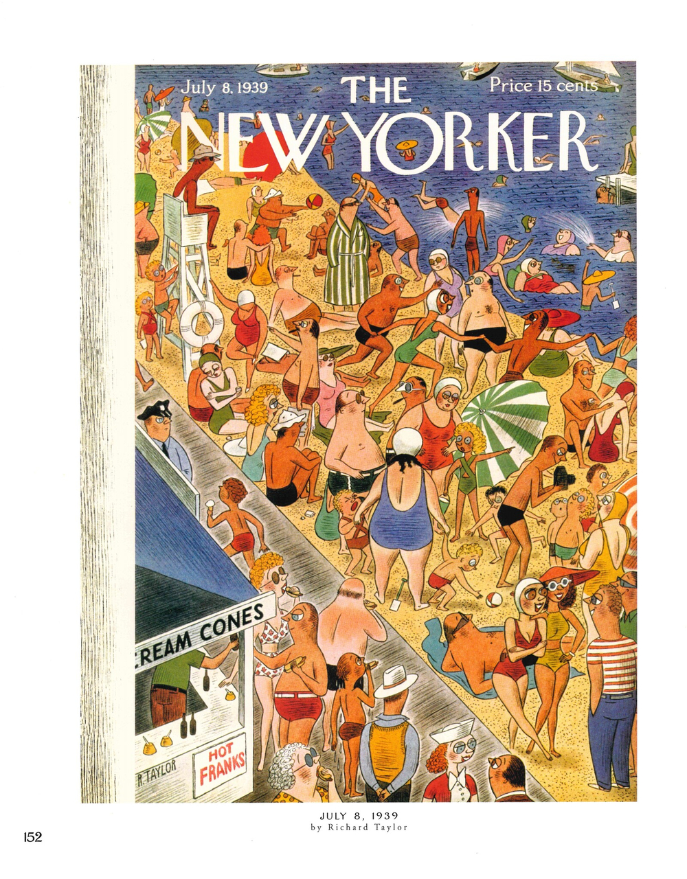 Постер журнала The New Yorker 08-07-1939, односторонний