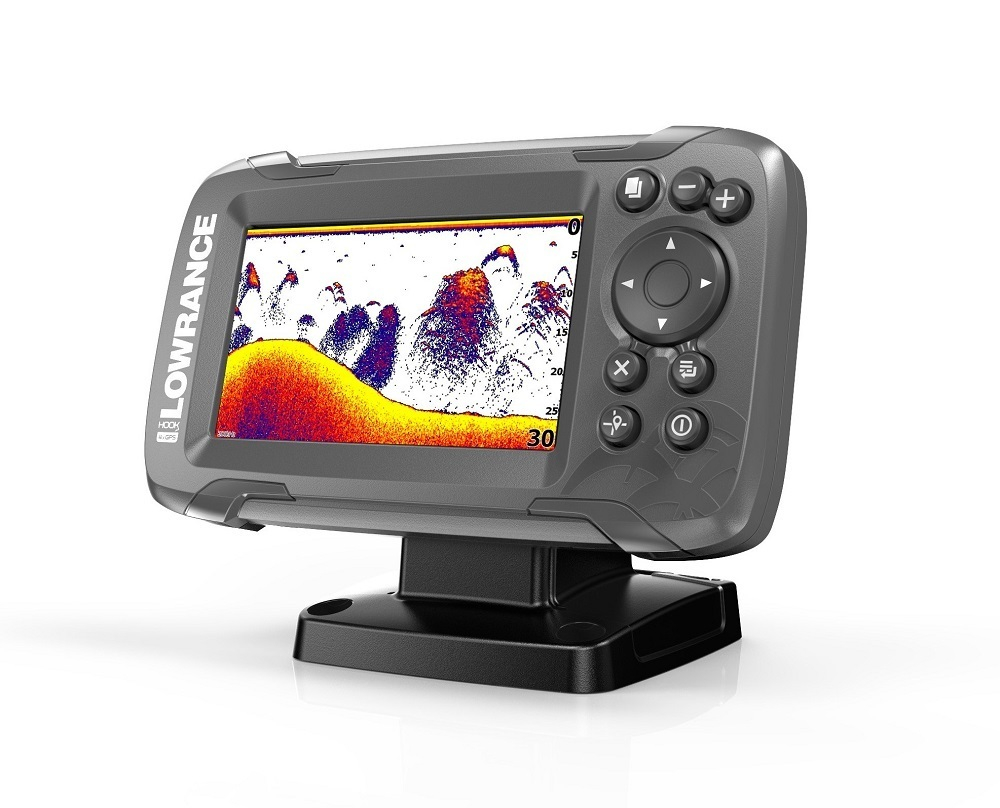 Эхолот Lowrance HOOK2-4x GPS с датчиком Bullet Skimmer