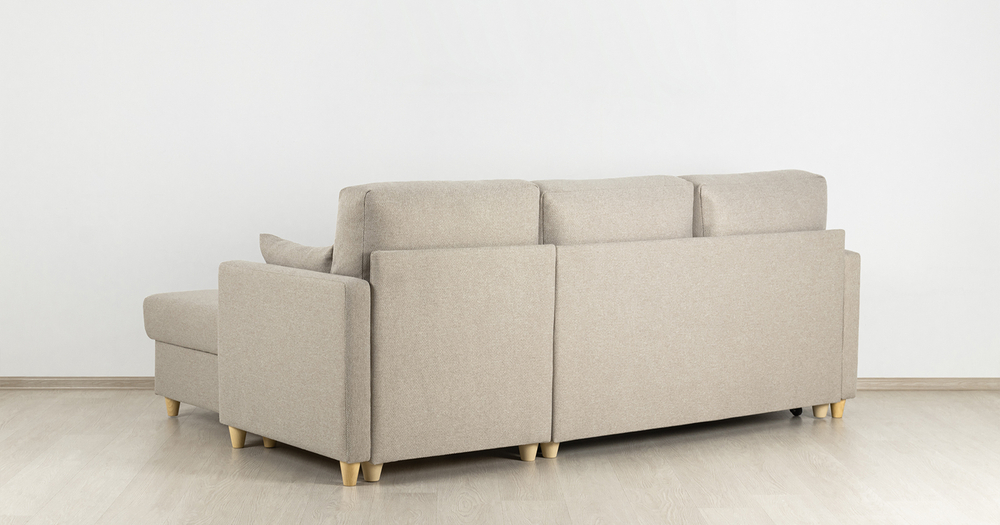 Дилан угловой диван-кровать (молочный кофе)