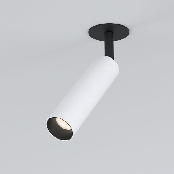 Встраиваемый светодиодный спот Elektrostandard Diffe 25040/Led белый/черный a058228