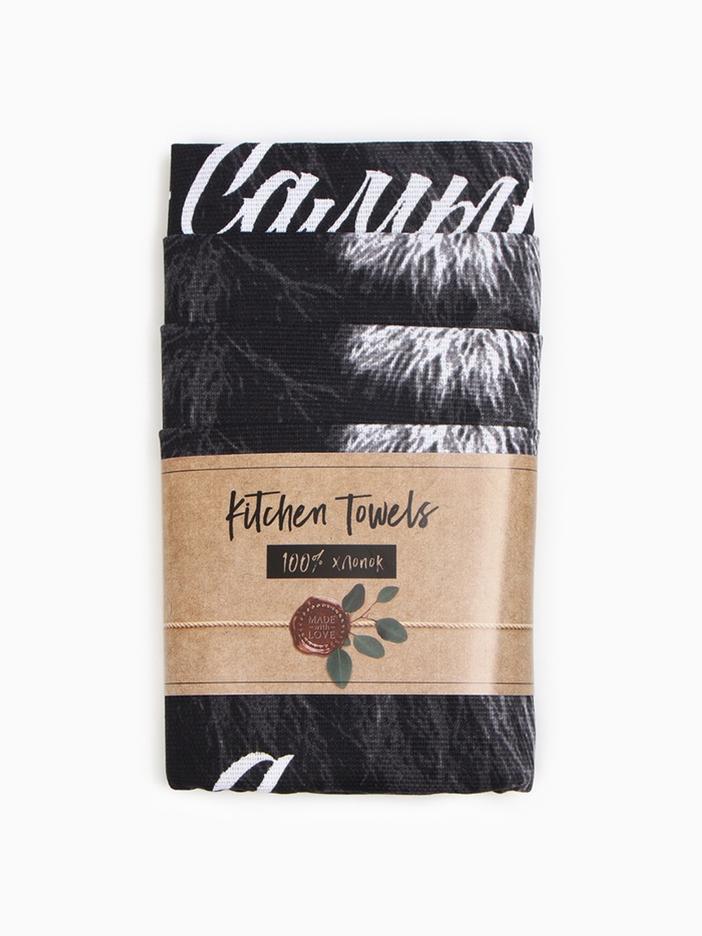 Набор кухонных полотенец «Доляна. Самый лучший мужчина», 35×60 см - 4 шт., 100% хлопок, 160 г/м²