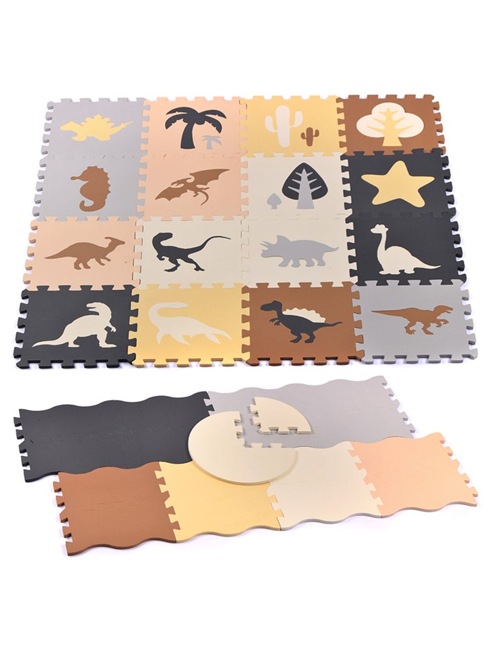 Развивающий мягкий коврик пазл Динозавры (00-2849)