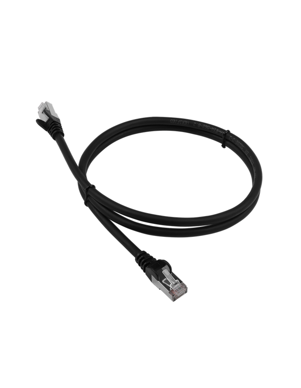 Патч-корд LANMASTER LSZH FTP кат.6, 0.5 м, черный